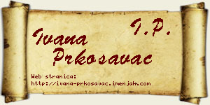 Ivana Prkosavac vizit kartica